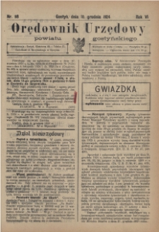 Orędownik Urzędowy Powiatu Gostyńskiego 1924.12.10 R.6 Nr 98