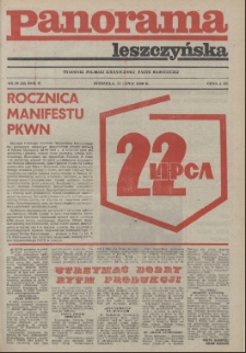 Panorama Leszczyńska 1980.07.20 R.2 Nr29(32)
