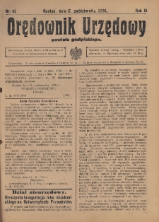 Orędownik Urzędowy Powiatu Gostyńskiego 1928.10.17 R.10 Nr 82