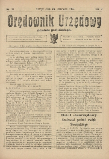 Orędownik Urzędowy Powiatu Gostyńskiego 1927.06.25 R.9 Nr 52