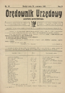 Orędownik Urzędowy Powiatu Gostyńskiego 1927.06.29 R.9 Nr 53