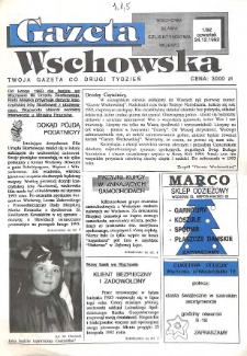 Gazeta Wschowska 1992.12.24 Nr 1(1)