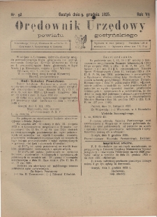Orędownik Urzędowy Powiatu Gostyńskiego 1925.12.09 R. 7 Nr 92