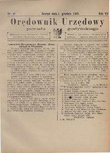 Orędownik Urzędowy Powiatu Gostyńskiego 1925.12.05 R. 7 Nr 91
