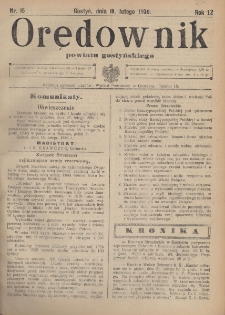 Orędownik Powiatu Gostyńskiego 1930.02.19 R. 12 Nr 15