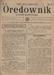 Orędownik Powiatu Gostyńskiego 1930.11.12 R. 12 Nr 90