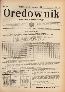 Orędownik Powiatu Gostyńskiego 1931.06.03 R.13 nr 43