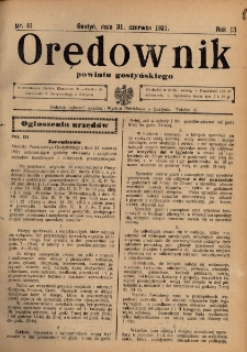 Orędownik Powiatu Gostyńskiego 1931.06.31 R.13 nr 51