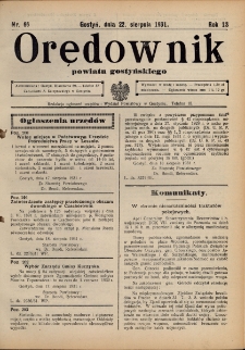 Orędownik Powiatu Gostyńskiego 1931.08.22 R.13 nr 66
