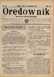 Orędownik Powiatu Gostyńskiego 1931.09.16 R.13 nr 73