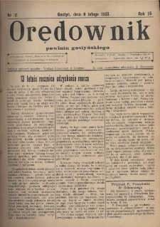 Orędownik Powiatu Gostyńskiego 1933.02.08 R. 15 Nr 11