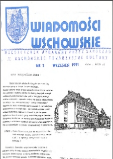 Wiadomości Wschowskie 1991.09.01 1 Nr 2(2)