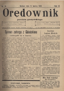 Orędownik Powiatu Gostyńskiego 1933.03.11 R. 15 Nr 20