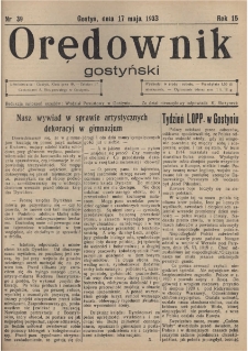 Orędownik Gostyński 1933.05.17 R. 15 Nr 39