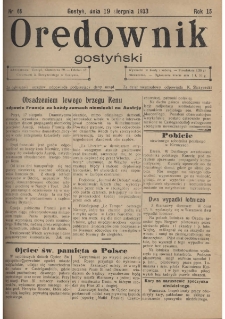 Orędownik Gostyński 1933.08.19 R. 15 Nr 66