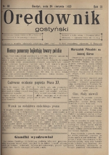 Orędownik Gostyński 1933.08.26 R. 15 Nr 68