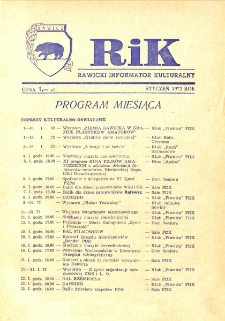 Rawicki Informator Kulturalny 1972.1 R.2