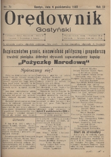 Orędownik Gostyński 1933.10.04 R. 15 Nr 79