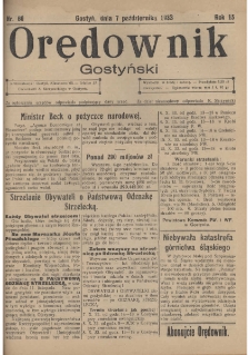 Orędownik Gostyński 1933.10.07 R. 15 Nr 80