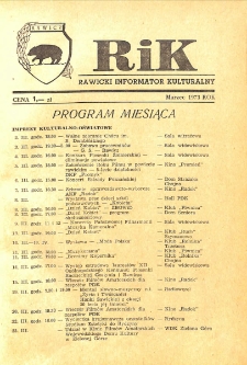 Rawicki Informator Kulturalny 1973.3 R.3