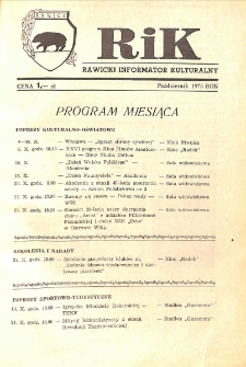 Rawicki Informator Kulturalny 1973.10 R.3