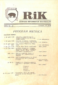 Rawicki Informator Kulturalny 1973.11 R.3