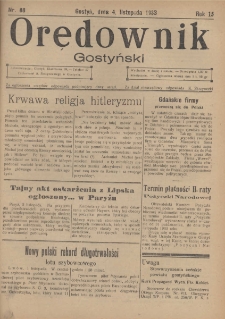 Orędownik Gostyński 1933.11.04 R. 15 Nr 88