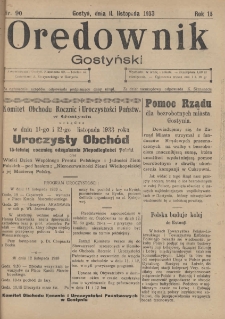 Orędownik Gostyński 1933.11.11 R. 15 Nr 90