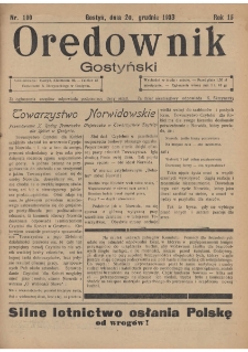 Orędownik Gostyński 1933.12.20 R. 15 Nr 100