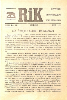 Rawicki Informator Kulturalny 1974.03 R. 4