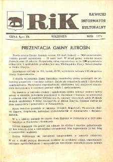 Rawicki Informator Kulturalny 1974.09 R. 4
