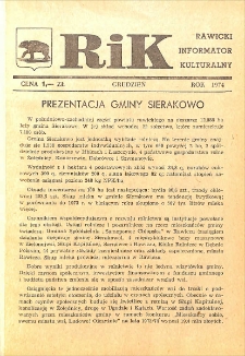 Rawicki Informator Kulturalny 1974.12 R. 4