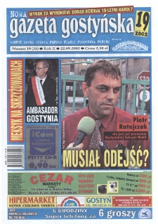 Nowa Gazeta Gostyńska 2002.09.22 R. 2 nr 19