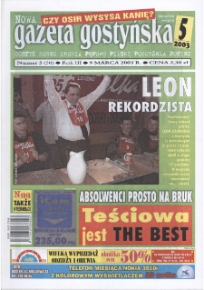 Nowa Gazeta Gostyńska 2003.03.09 R. 3 Nr 5(50)