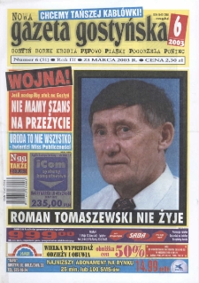 Nowa Gazeta Gostyńska 2003.03.23 R. 3 Nr 6(51)