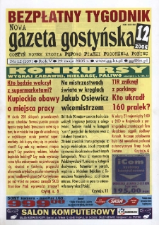 Nowa Gazeta Gostyńska 2005.05.29 R.5 Nr 12(109)