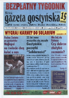 Nowa Gazeta Gostyńska 2005.06.19 R.5 Nr 15(112)