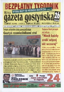 Nowa Gazeta Gostyńska 2005.09.11 R.5 Nr 26(123)