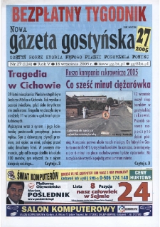 Nowa Gazeta Gostyńska 2005.09.18 R.5 Nr 27(124)