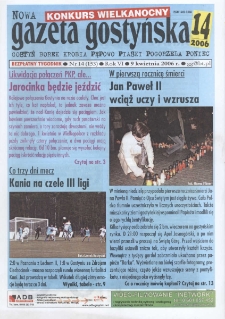 Nowa Gazeta Gostyńska 2006.04.09 R.6 Nr 14(153)