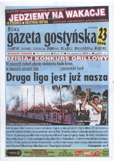 Nowa Gazeta Gostyńska 2006.06.11 R.6 Nr 23(162)