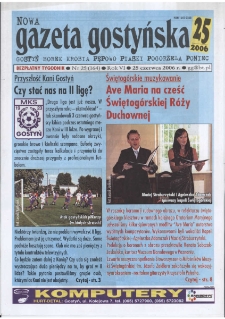 Nowa Gazeta Gostyńska 2006.05.25 R.6 Nr 25(164)