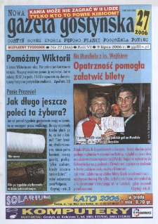 Nowa Gazeta Gostyńska 2006.07.09 R.6 Nr 27(166)
