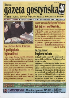 Nowa Gazeta Gostyńska 2006.10.08 R.6 Nr 40(179)