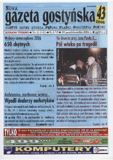 Nowa Gazeta Gostyńska 2006.10.29 R.6 Nr 43(182)