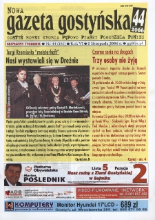 Nowa Gazeta Gostyńska 2006.11.05 R.6 Nr 44(183)