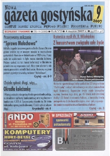 Nowa Gazeta Gostyńska 2007.03.04 R.7 Nr 9(200)