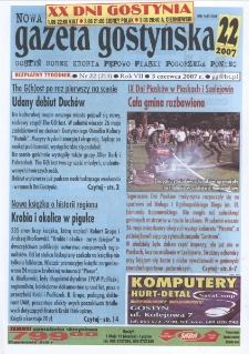 Nowa Gazeta Gostyńska 2007.06.03 R.7 Nr 22(213)
