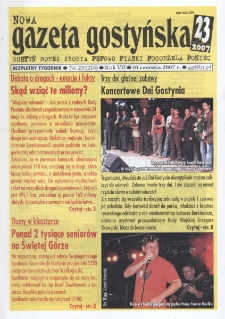 Nowa Gazeta Gostyńska 2007.06.10 R.7 Nr 23(214)