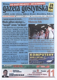 Nowa Gazeta Gostyńska 2007.10.21 R.7 Nr 42(233)